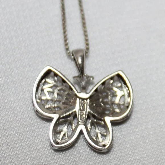 Sterling Silver Butterfly and Chain - Picture 6 of 9